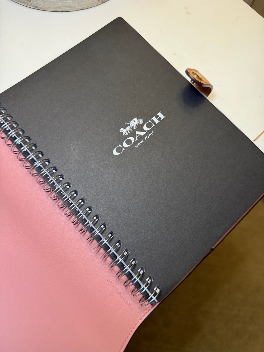 Coach Powder Pink Notebook - Picture 5 of 5